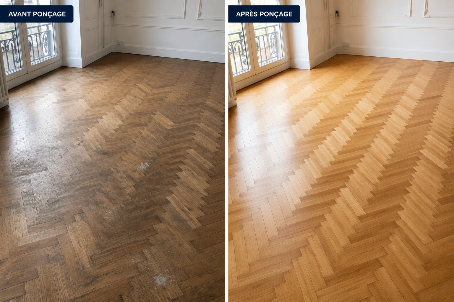 Ponçage de parquet