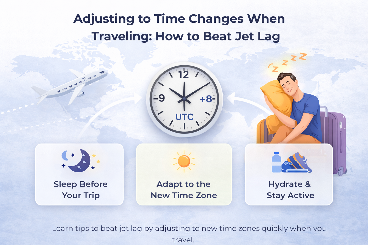 Adjusting to Time Changes When Traveling How to Beat Jet Lag_timenowonline.com