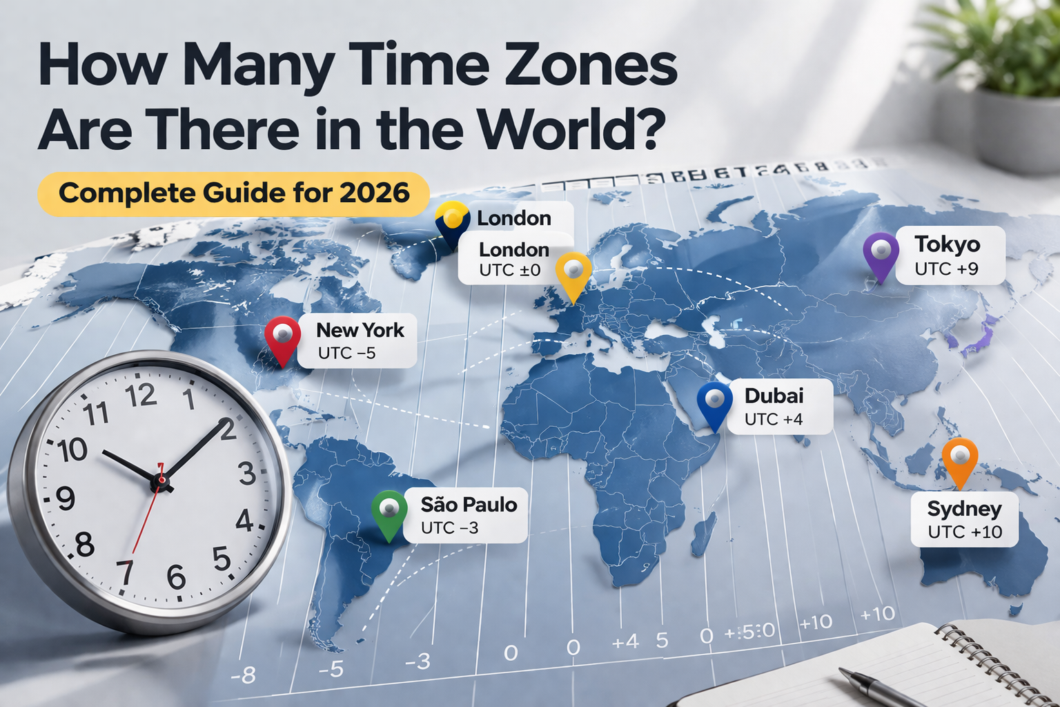 How Many Time Zones Are There in the World (Complete Guide for 2026)_timenowonline.com