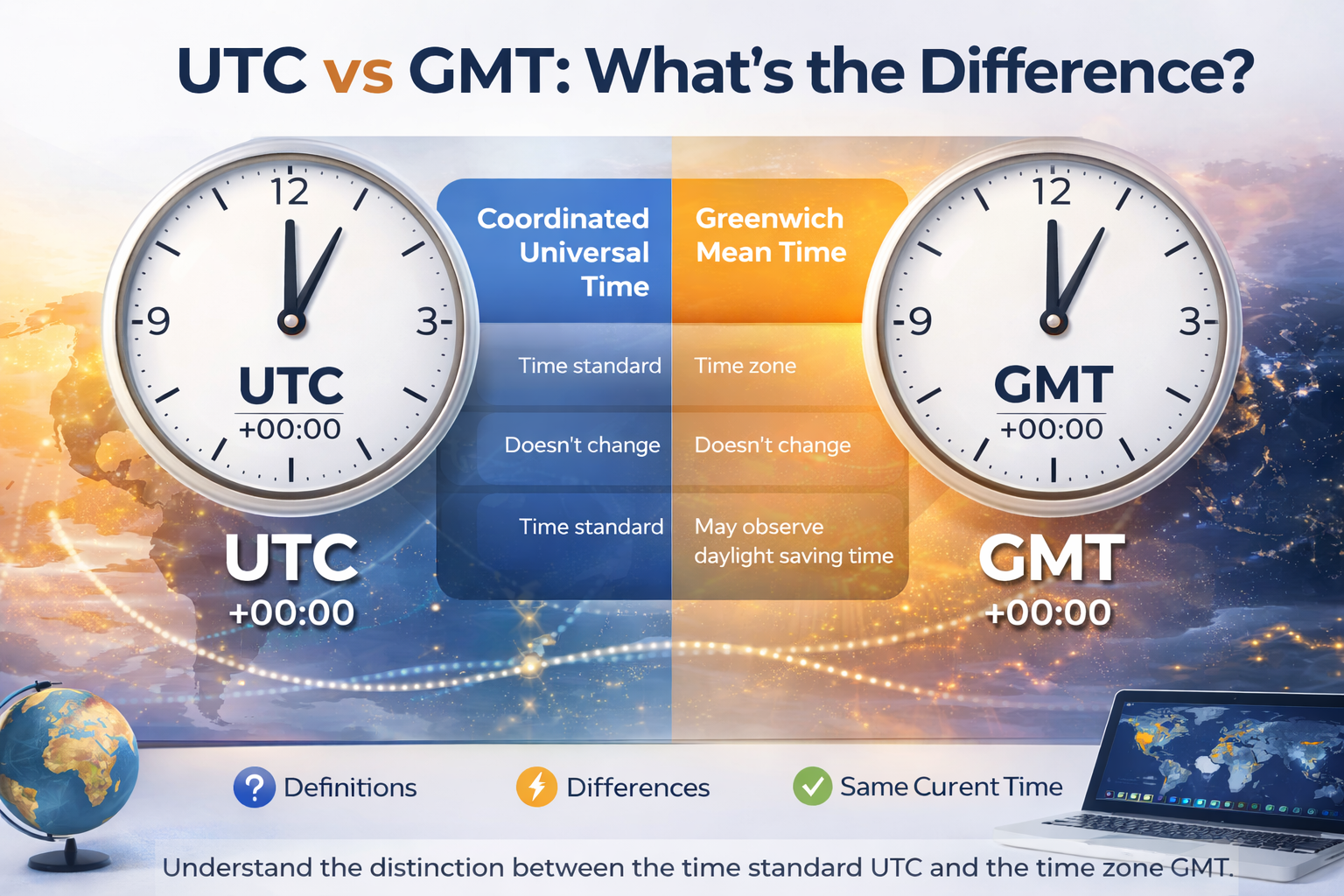 UTC vs GMT What’s the Difference (Simple 2026 Guide)_timenowonline.com