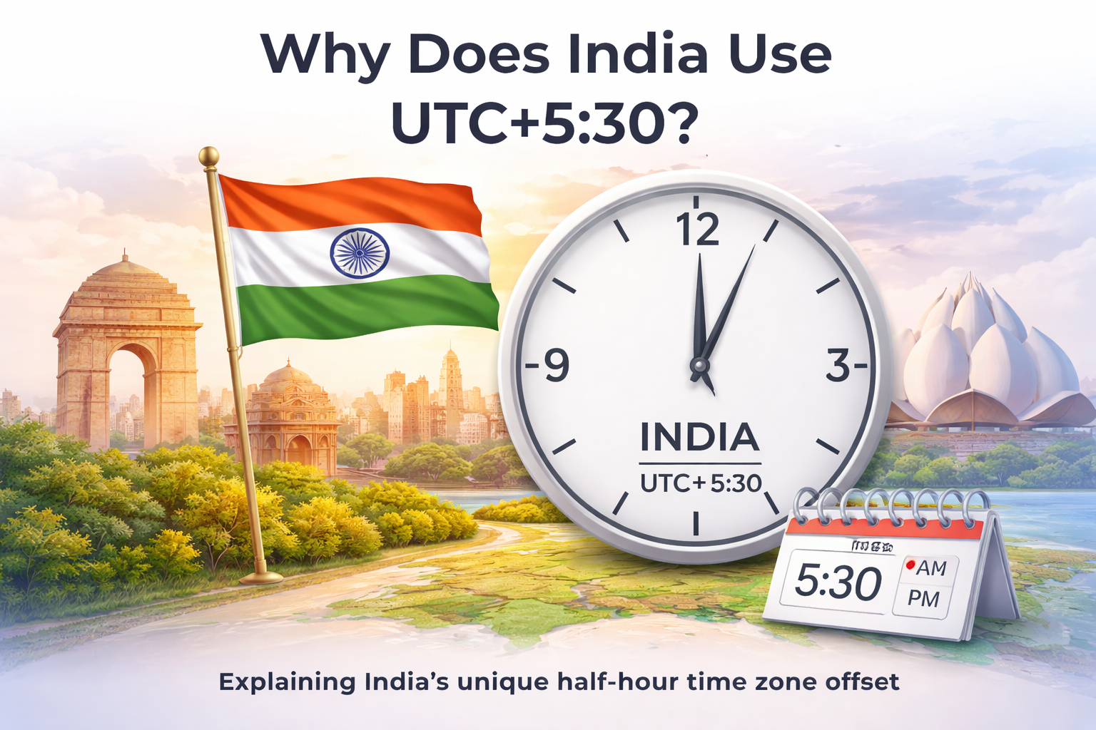 Why Does India Use UTC+530_timenownonline