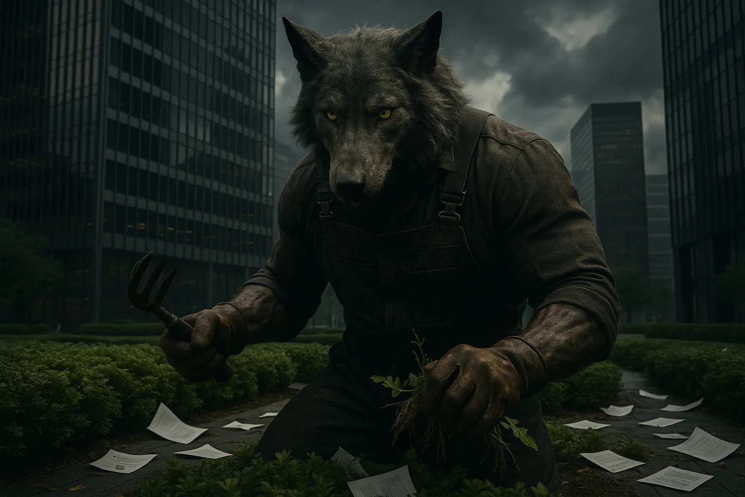 Ogrodnik z bronią przy szubienicy – metafora toksycznej kontroli, przemocy systemowej i fałszywej troski