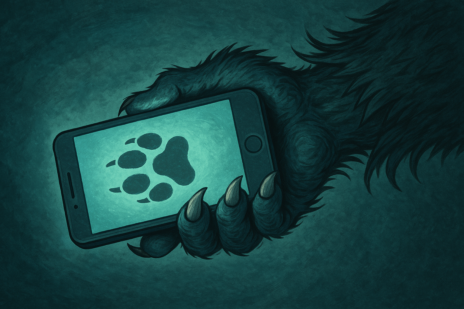 Werwolfpfote Handy