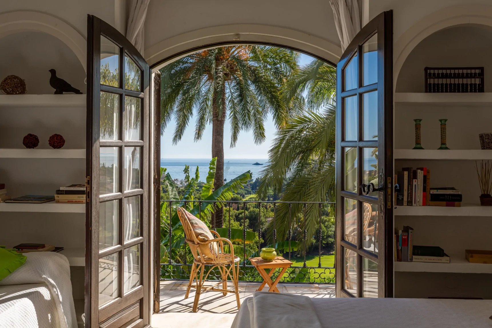 Private balcony with panoramic views