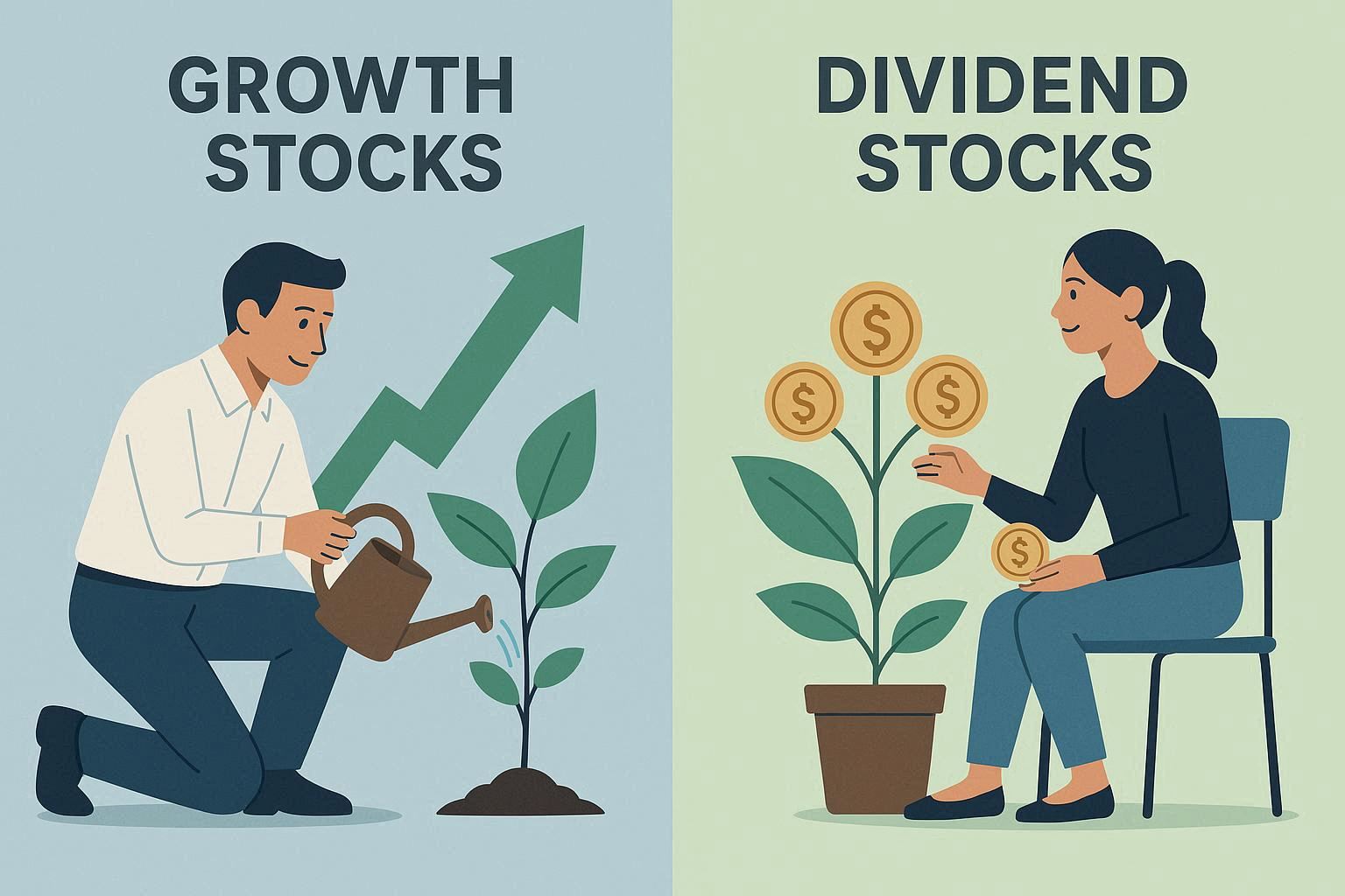 Growth Stocks vs. Dividend Stocks: Finding the Perfect Investment Match for Your Lifestyle