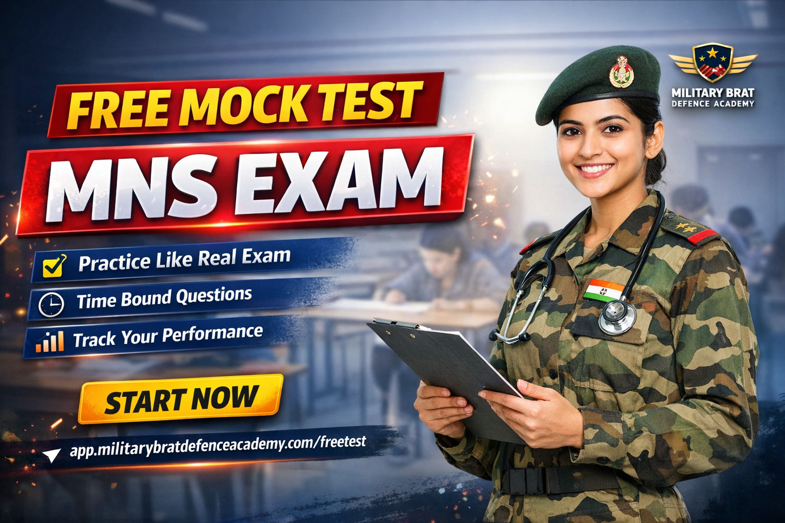 free mock test mns army exam 2026