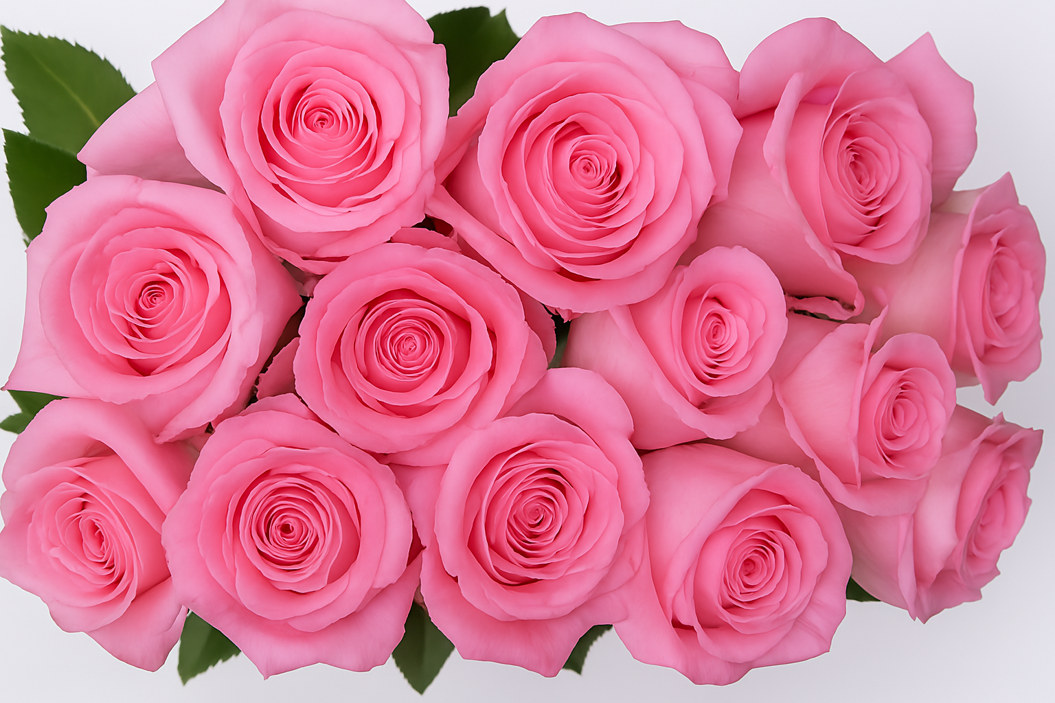 Bight pink export roses from Ecuador, fresh wholesale flowers