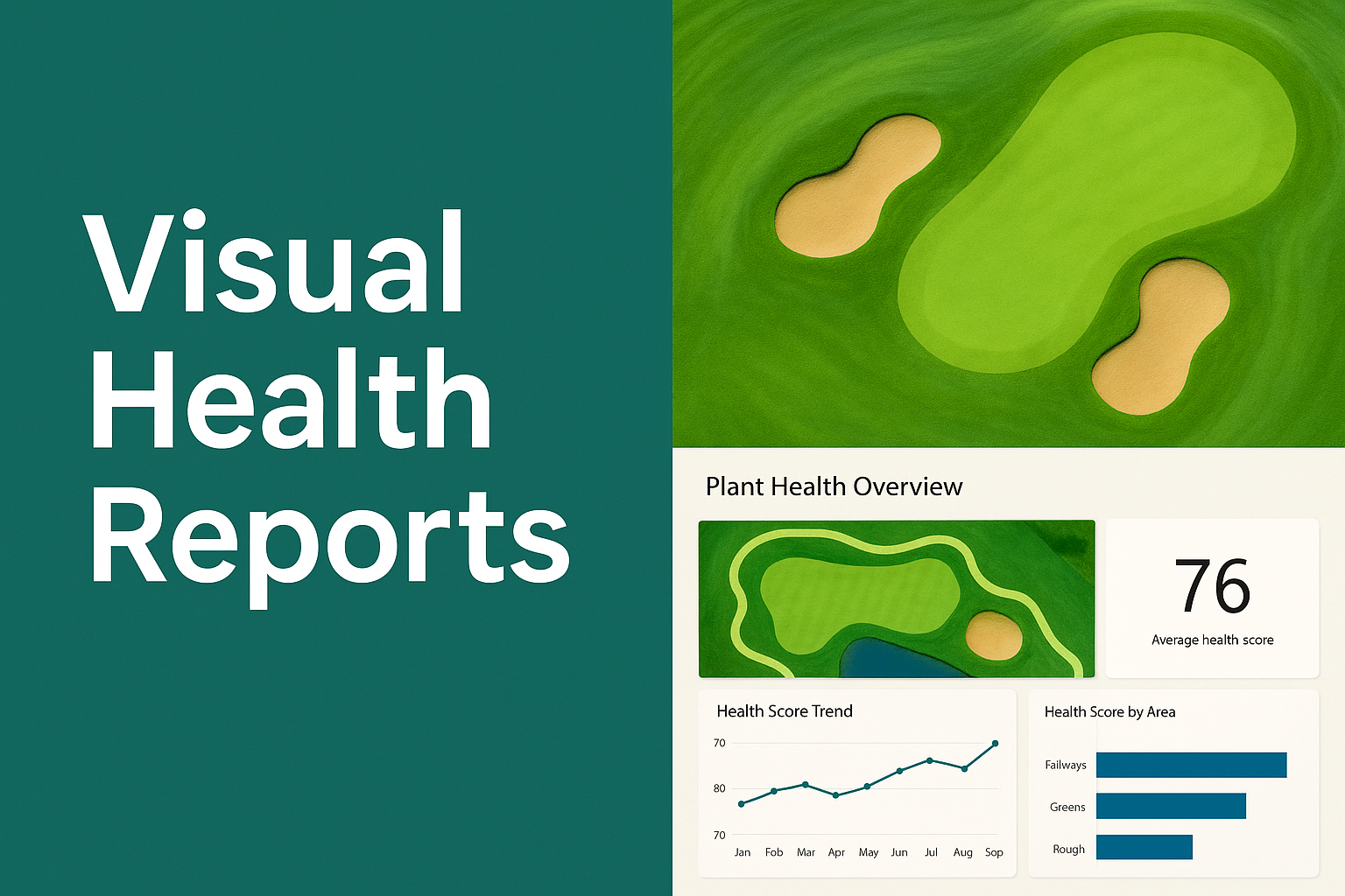 a golf course with a view of a golf course