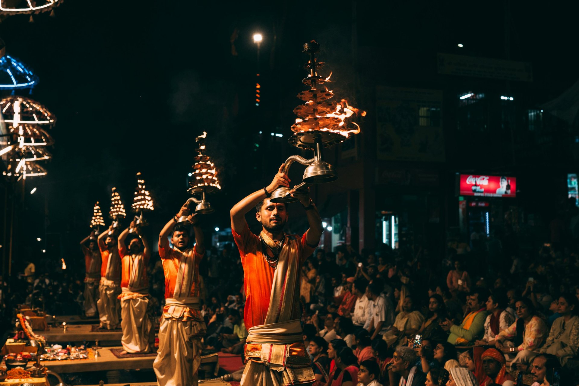 Evening Ganga Aarti at Dashashwamedh Ghat