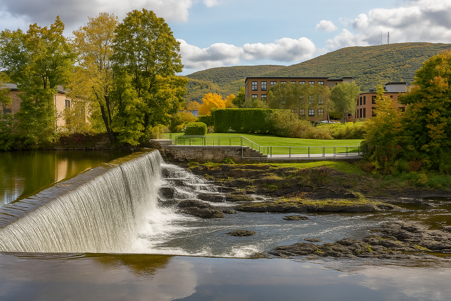 Modern art exhibit inside Dia Beacon museum with large-scale installations, natural light, and industrial architecture, paire
