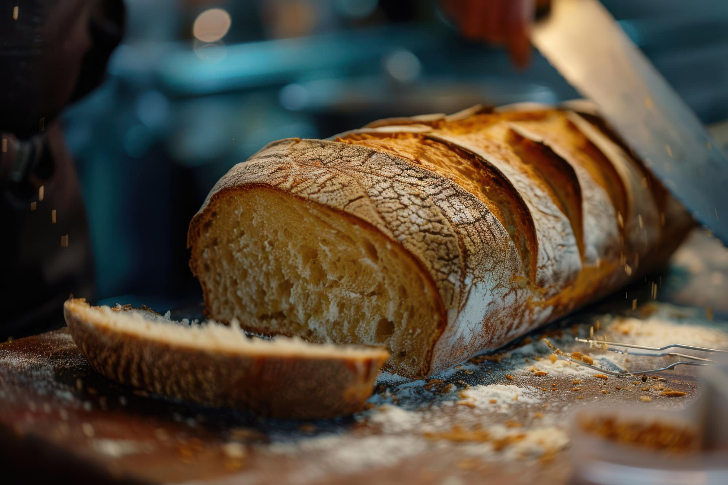 bread slices and crumb structure 