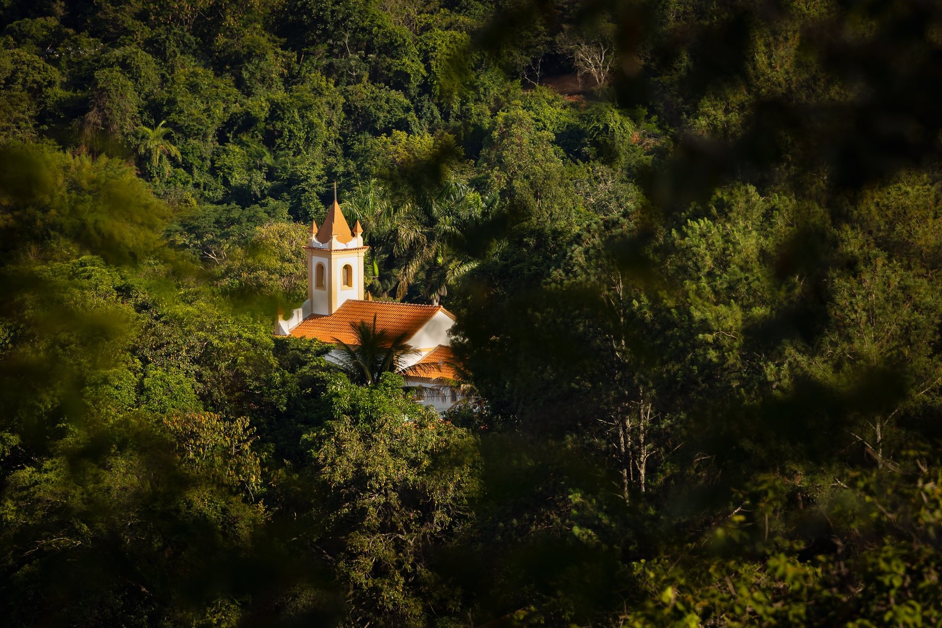 Quadro Fine Art com fotografia autoral da Capela do Rosário em Onça de Pitangui/MG.