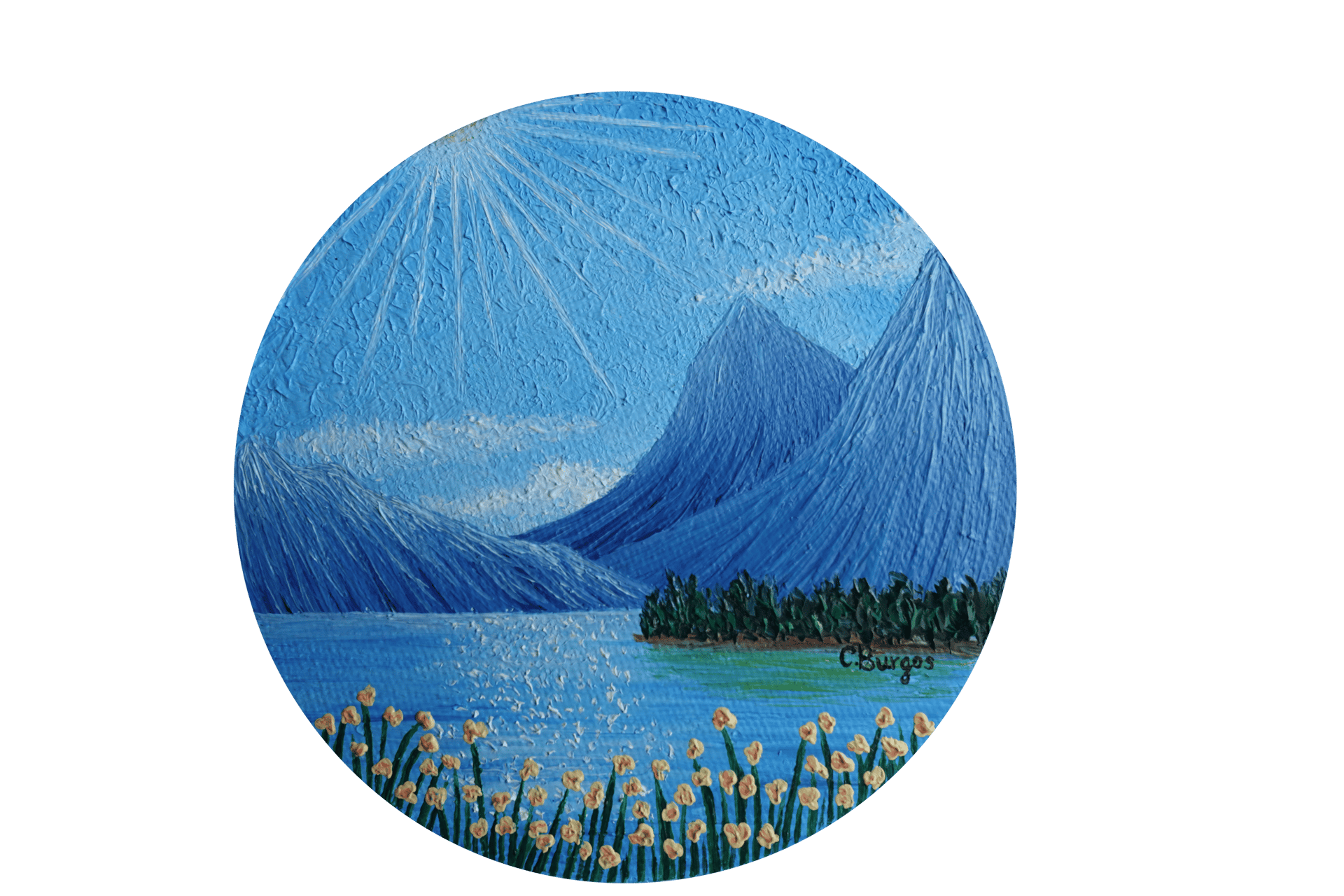 Cuadro Un lago italiano