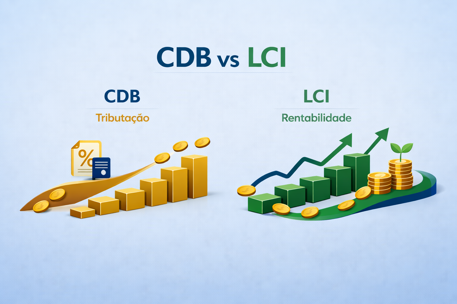 Comparação entre CDB e LCI para decisão de investimento