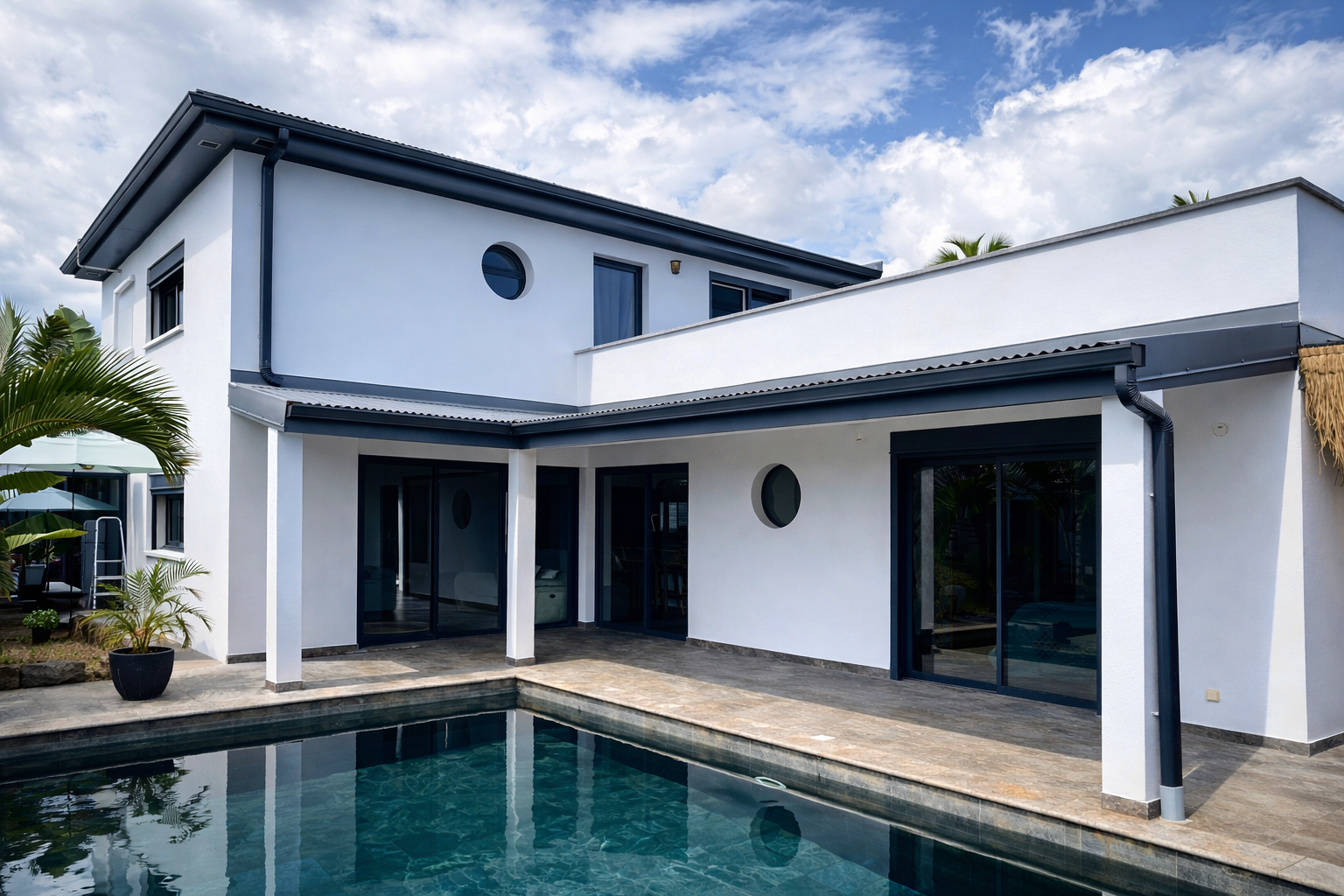 peinture extérieure maison à La Réunion