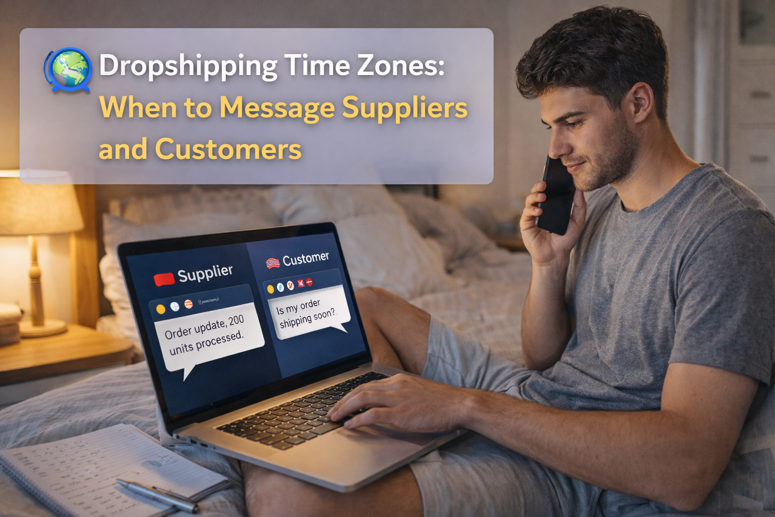 Dropshipping Time Zones: When to Message Suppliers and Customers_globalsellertime.com