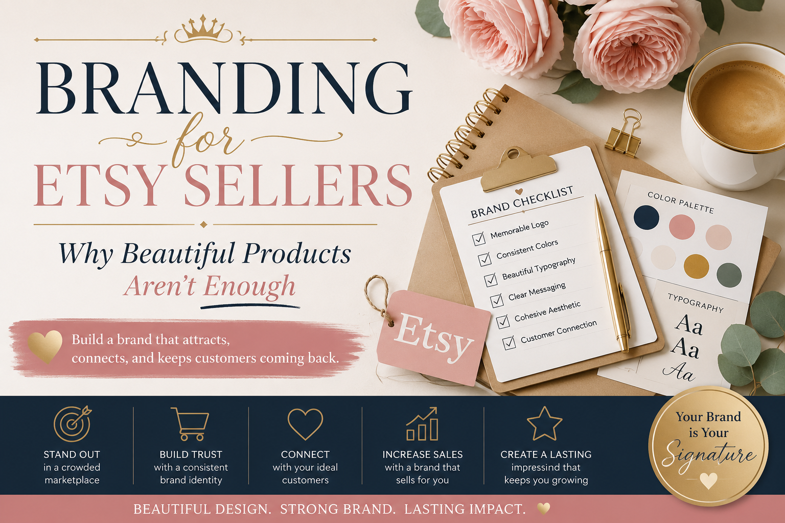 branding for etsy sellers, font pairing