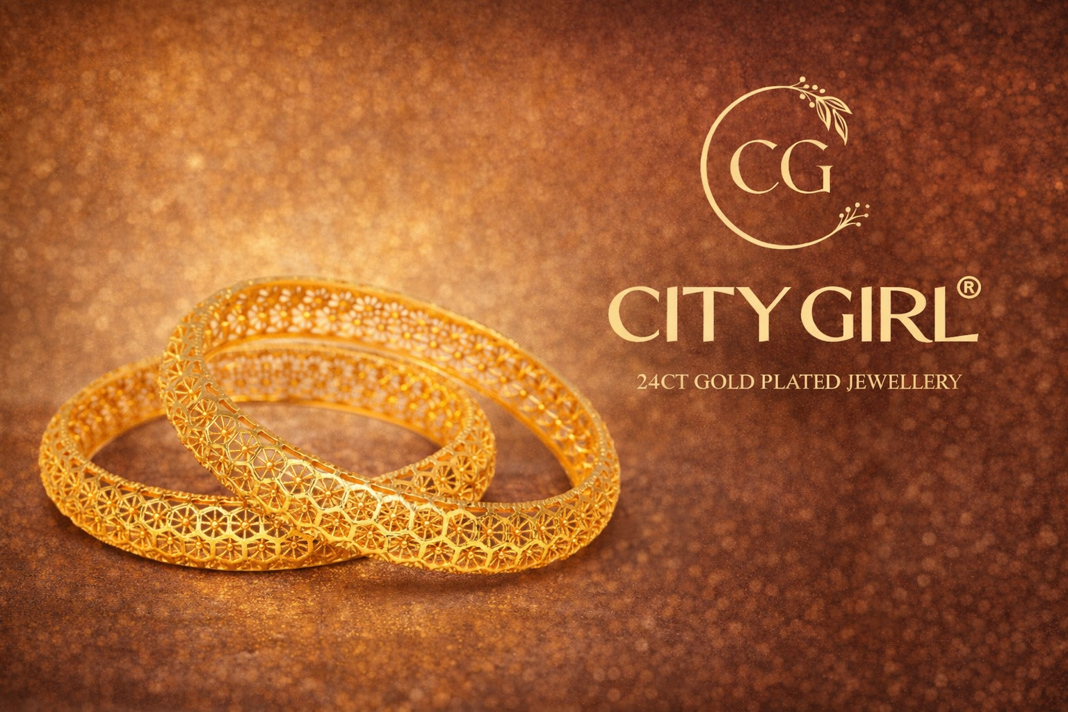 City Girl Jewellery - Best imitation Jwellery - 18 Carat Gold Plated - Gold Plated Bangles