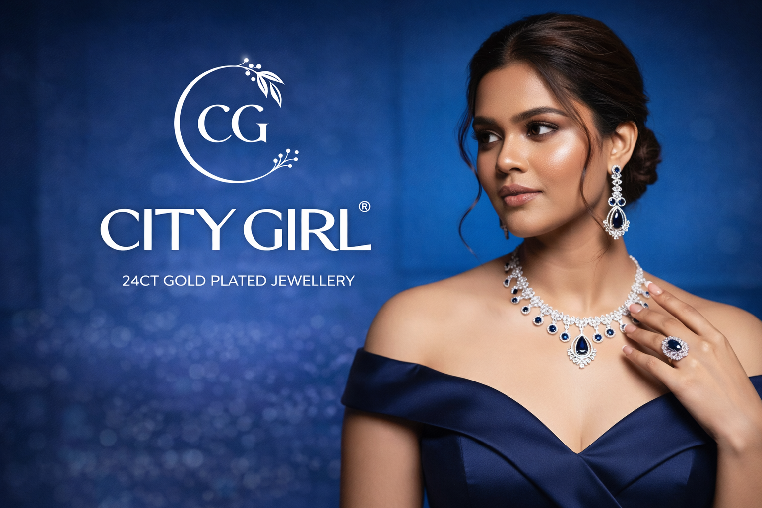 City Girl Jewellery - Best imitation Jwellery - 18 Carat Gold Plated - AD Party & Bridal Wear