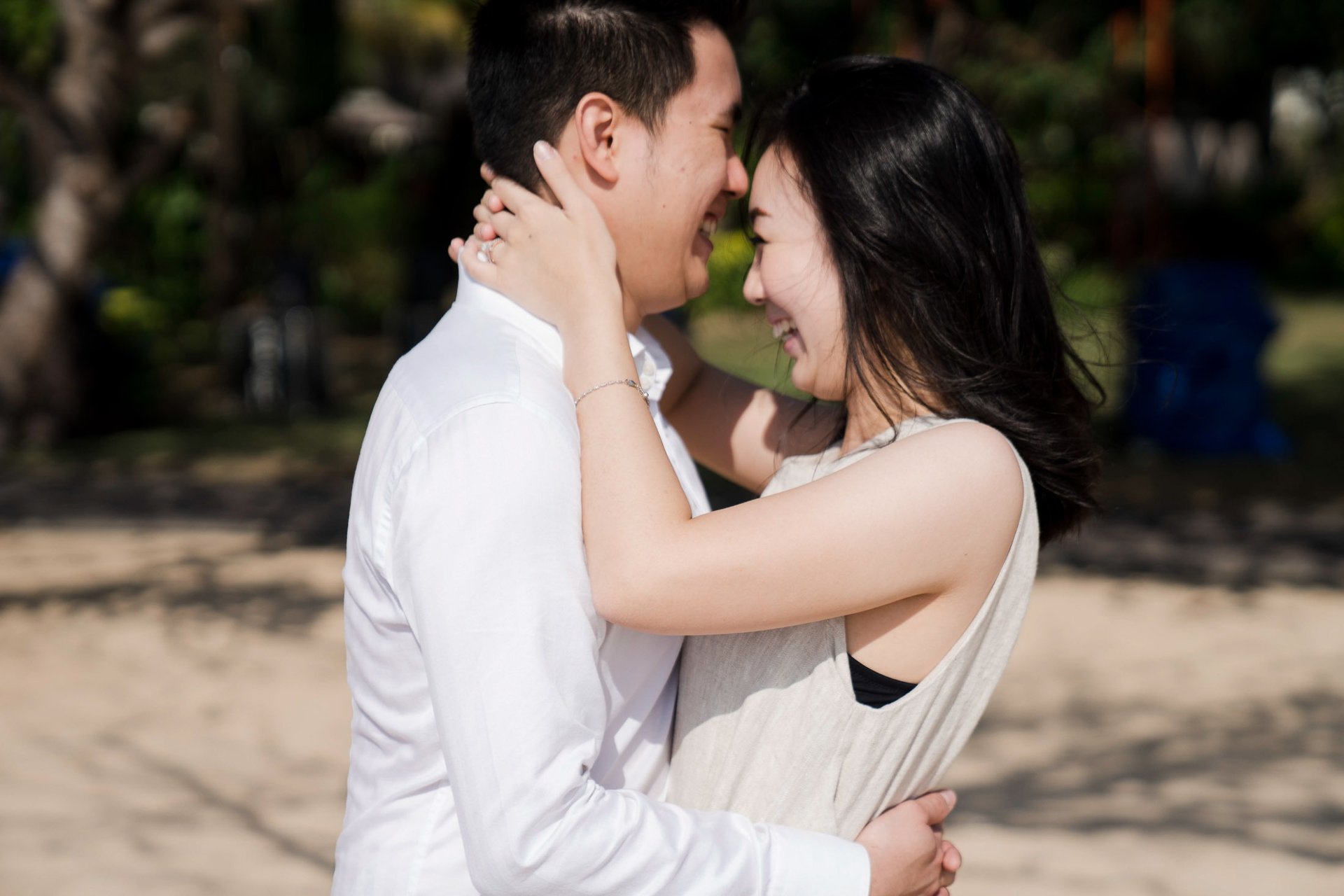 Intimate proposal couple portrait at Sofitel Nusa Dua Bali