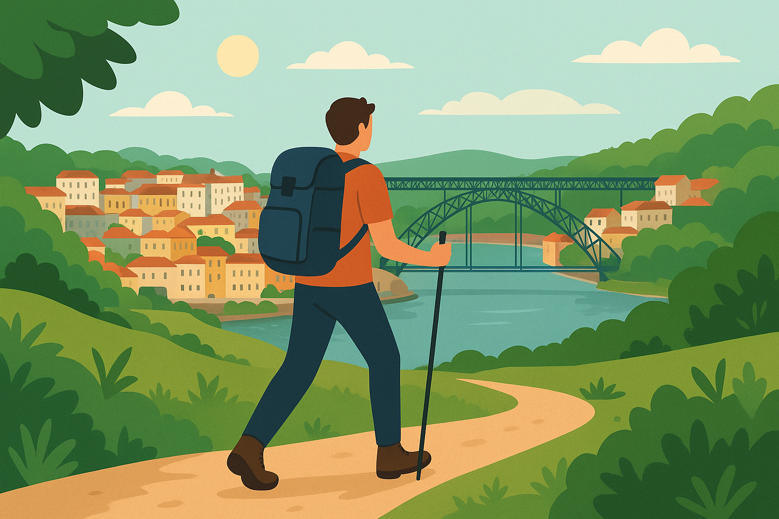 trilhas leves no porto