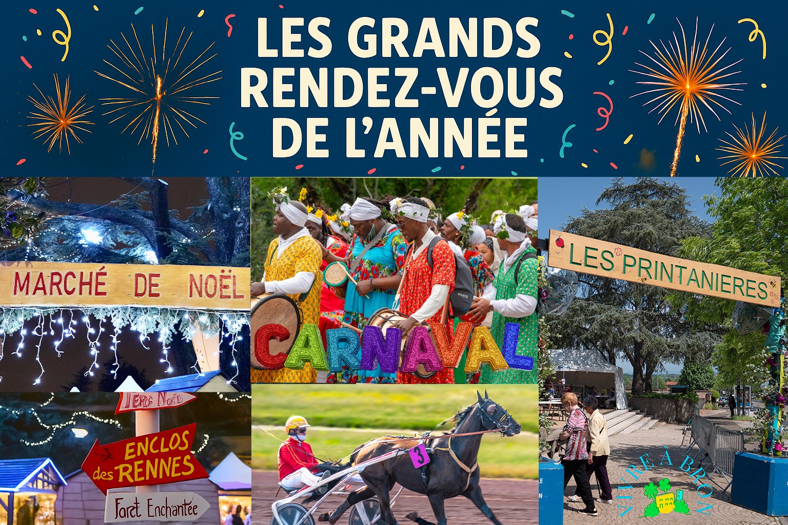 Les grands rendez-vous de l'année de la ville de Bron