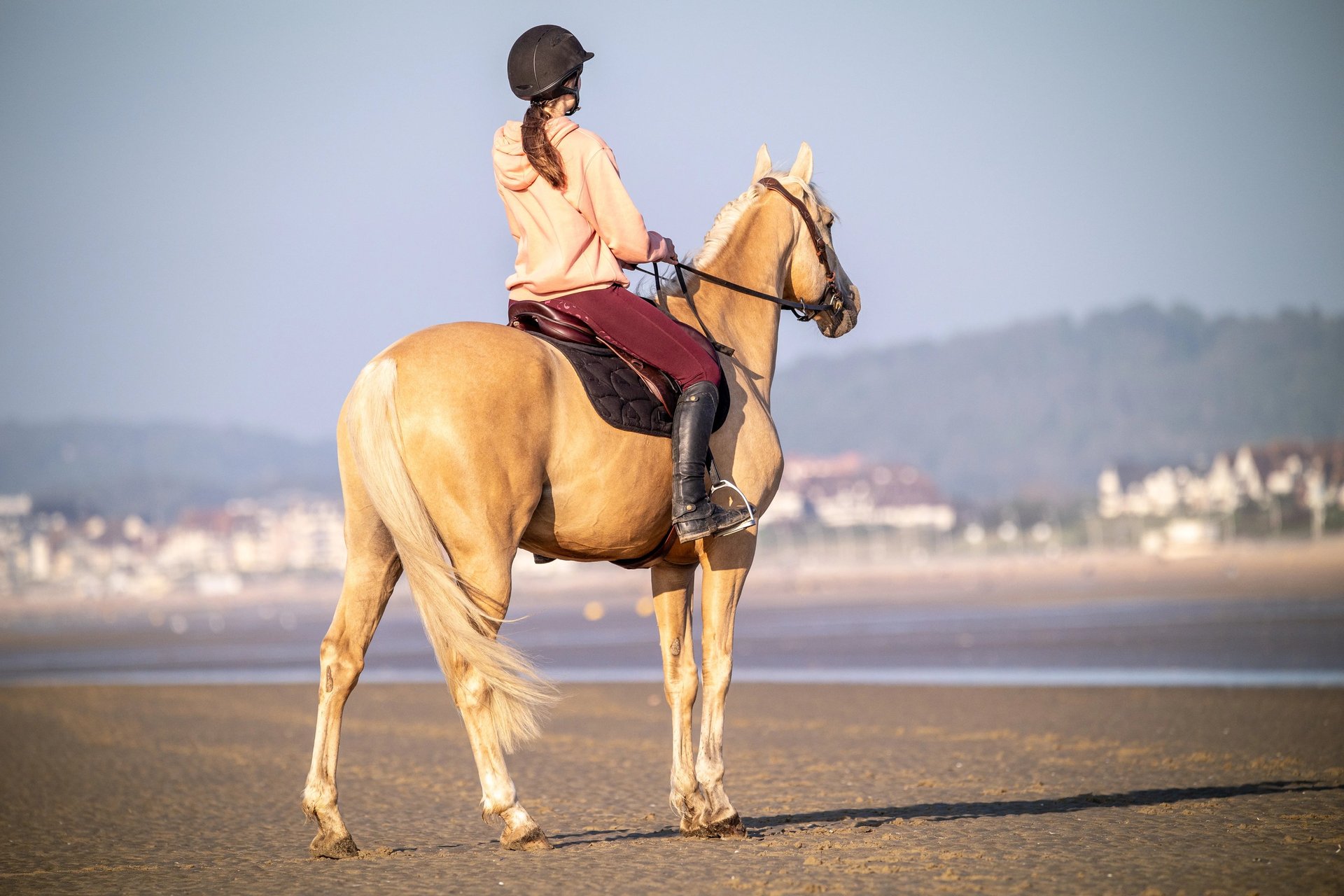 couple cavalier cheval a la plage