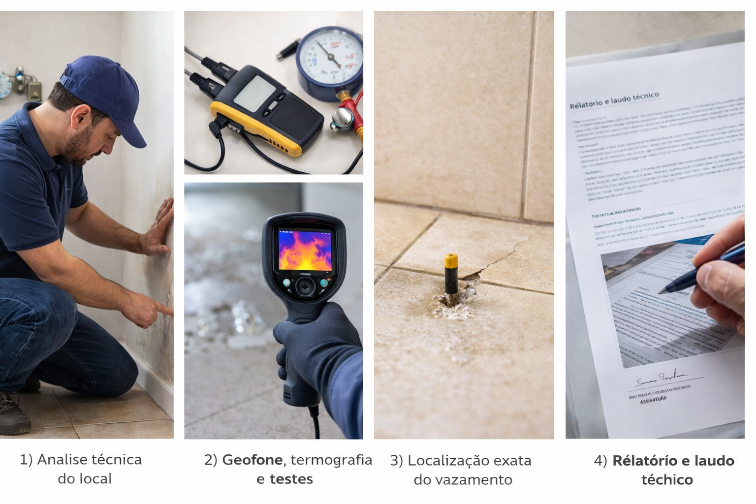 Geofone para caça vazamentos em Brasília