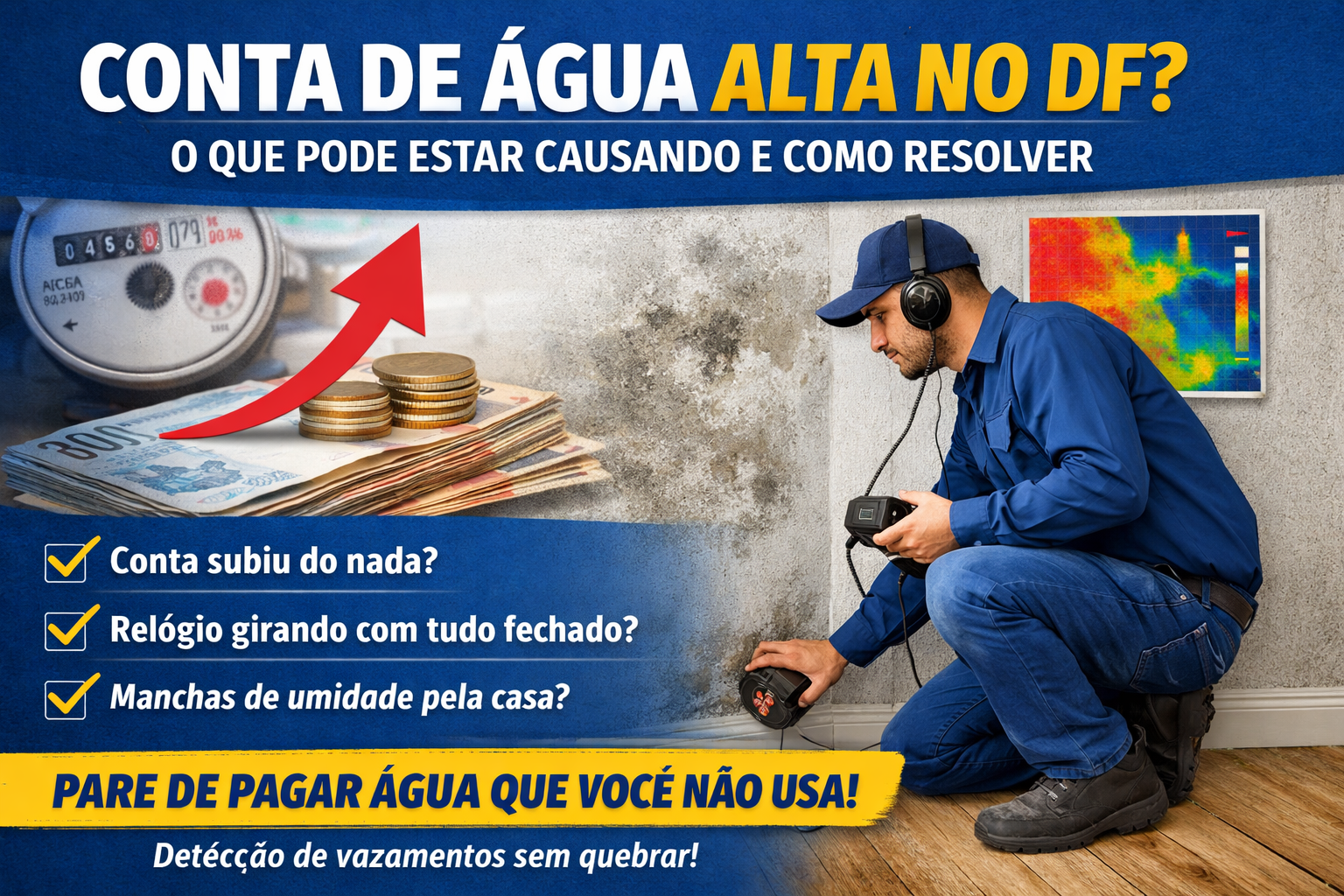 Conta de água Alta no DF