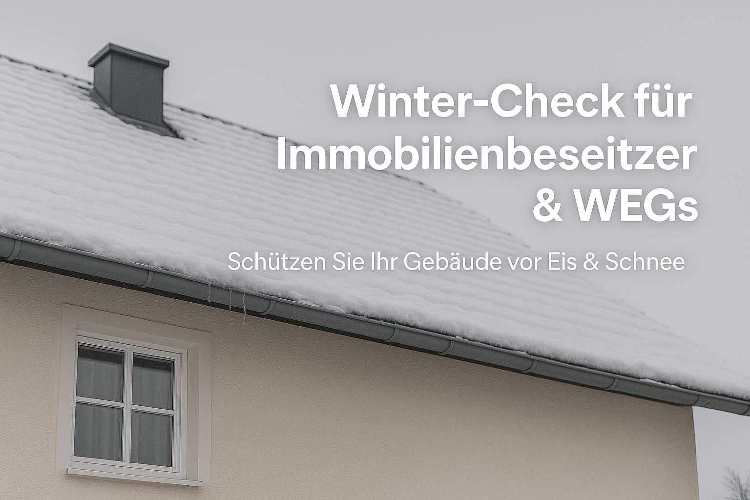 a house with a snow covered roof and a window