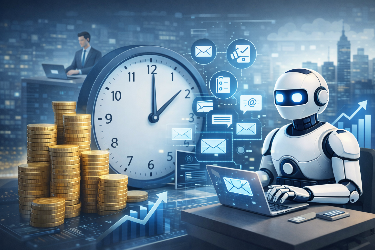 Combien de temps gagne une entreprise grâce a l'automatisation ?