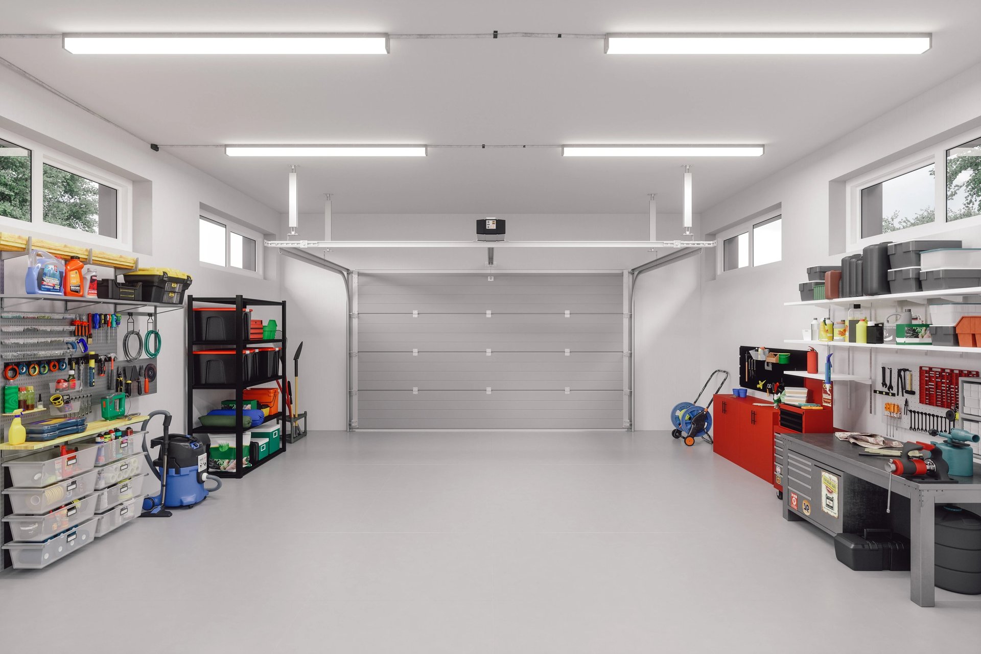 clean and organized garage