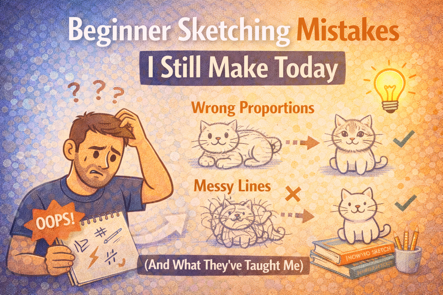 sketching mistakes