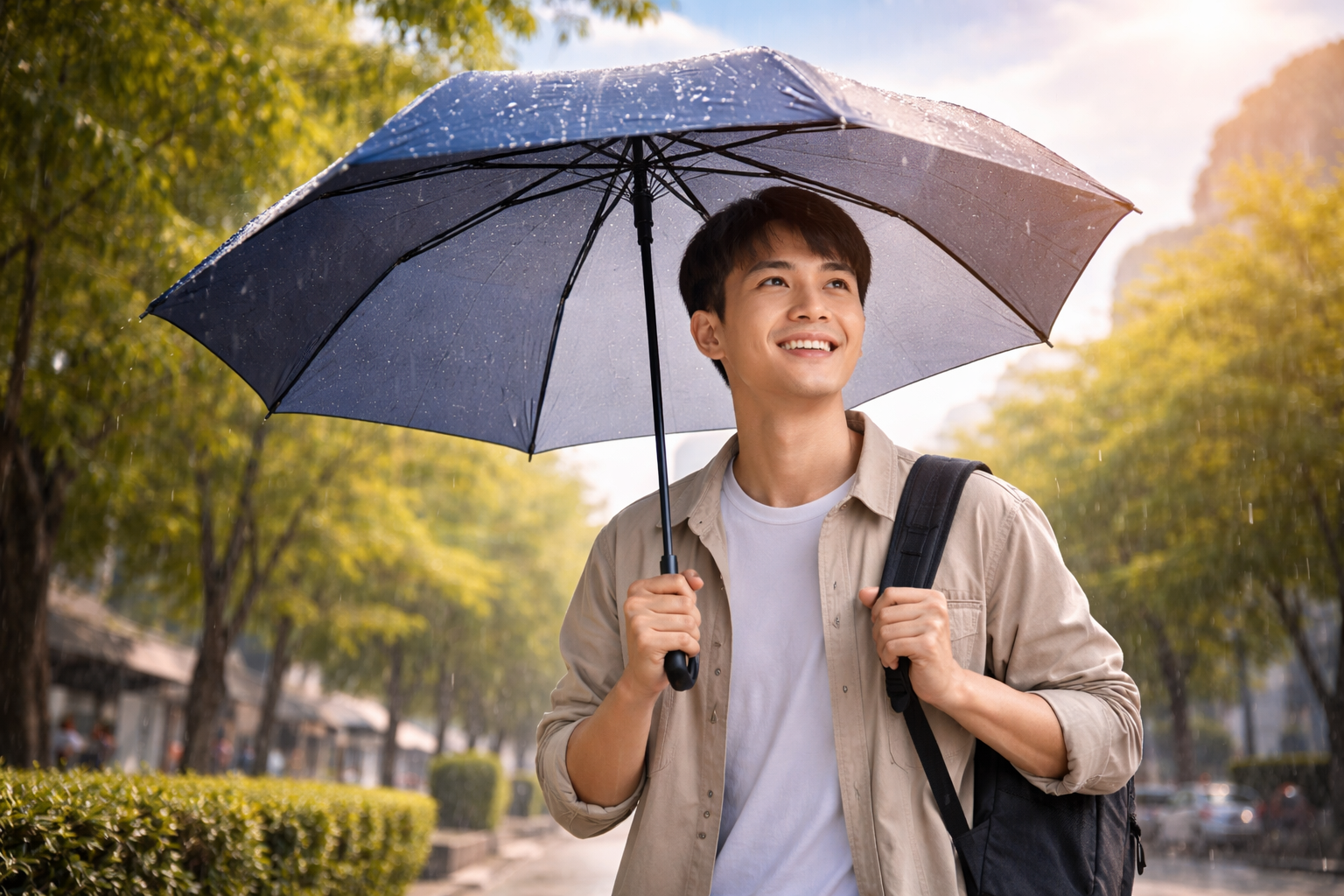 Hujan saat langit cerah