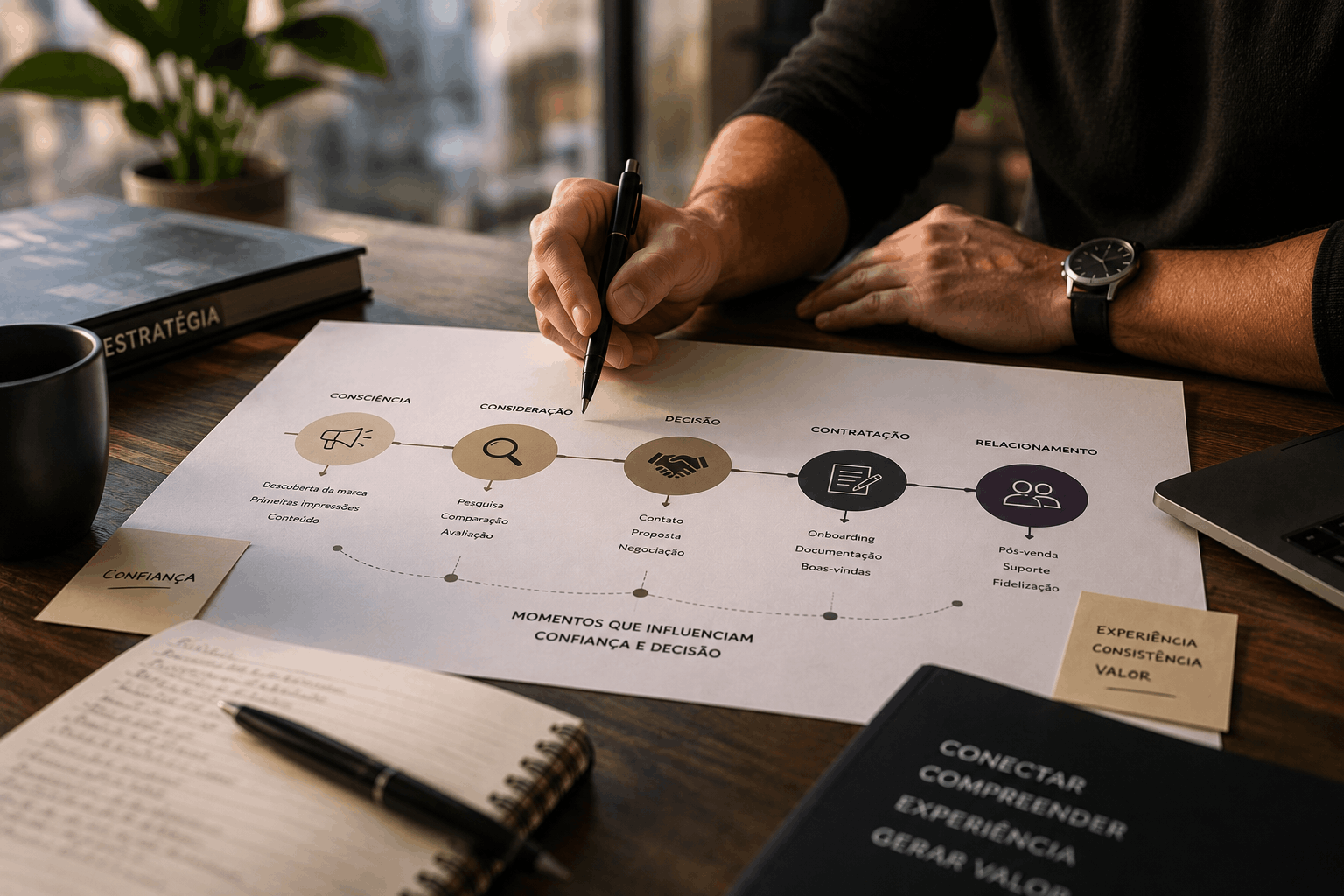 AVANCE propaganda - Jornada do cliente - como mapear momentos que influenciam confiança e decisão