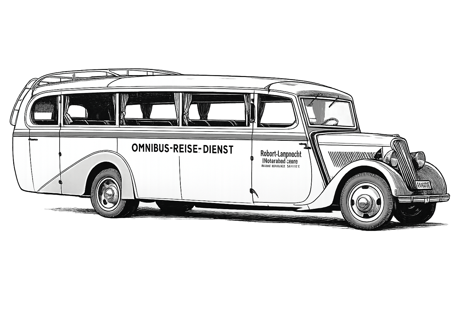 Old German Coach Hanomag