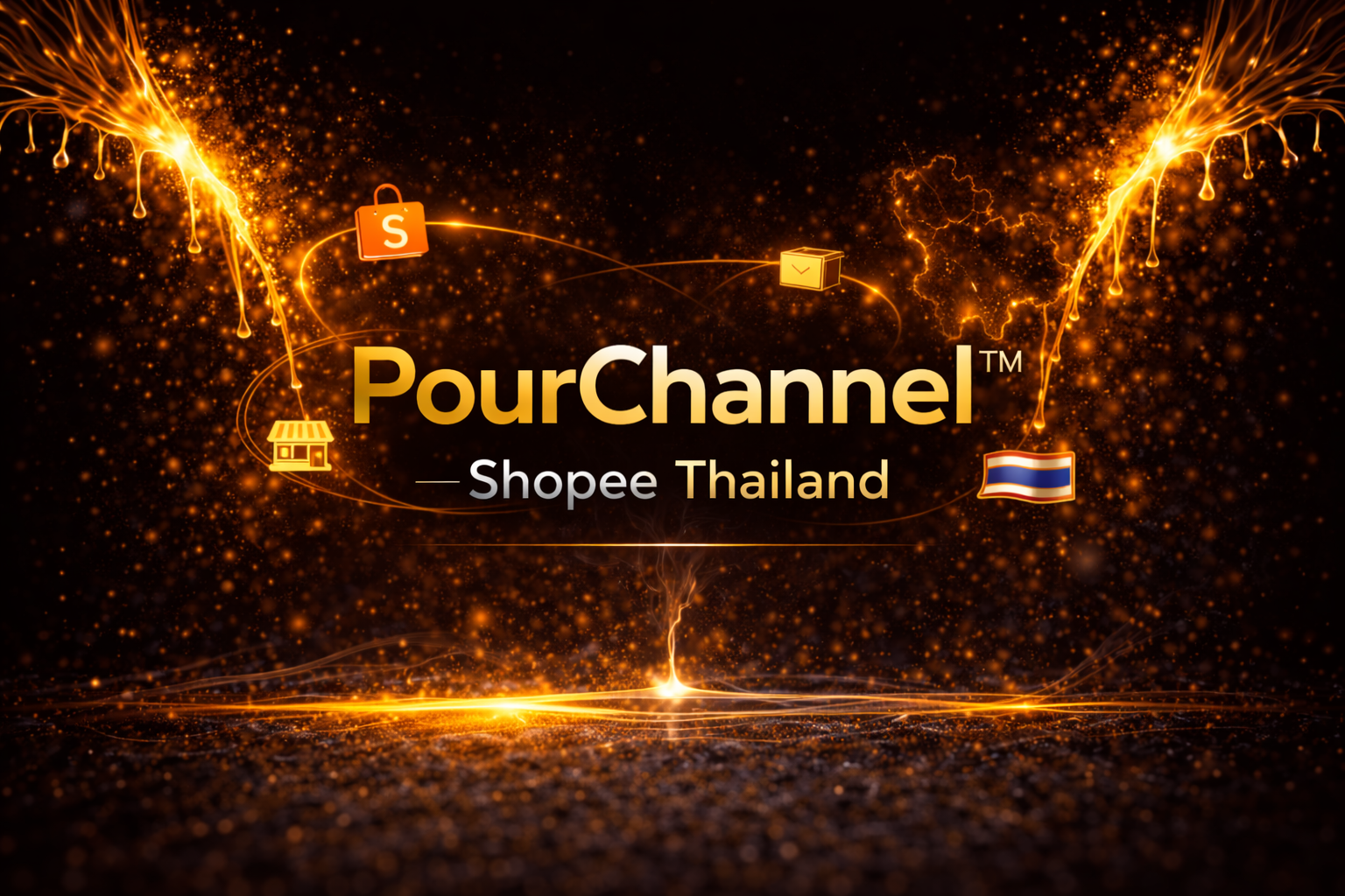 Pour Channel Shopee header showing marketplace environment used for structured product selling