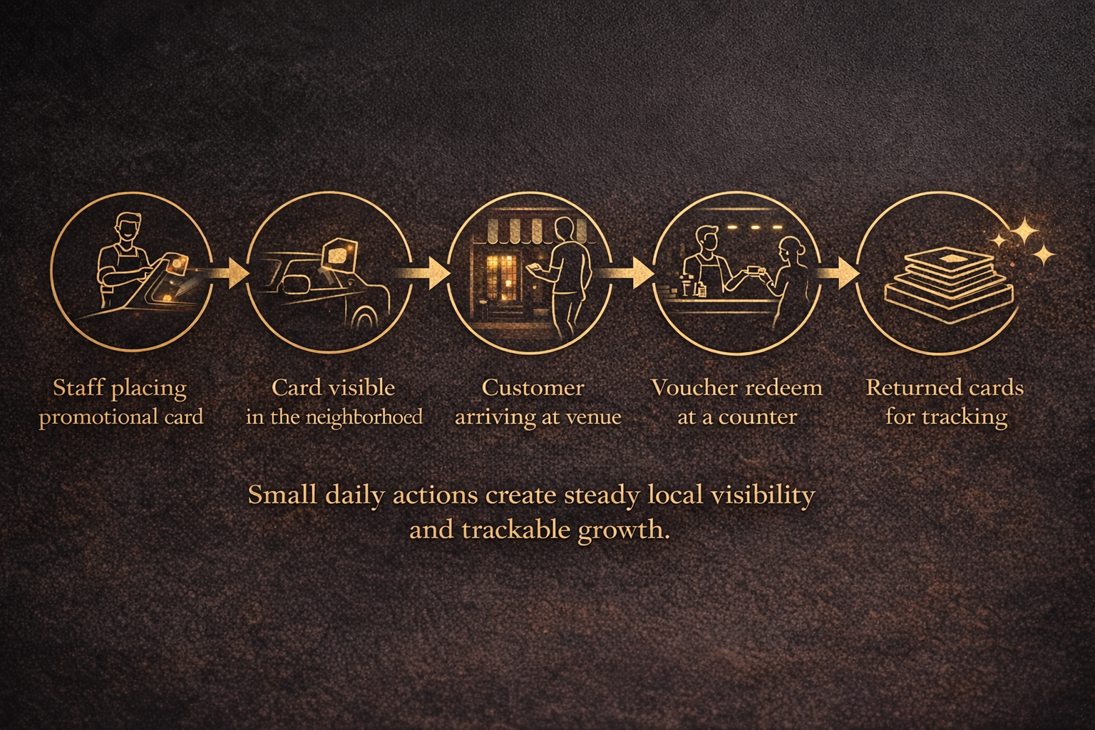 Diagram showing brand journey from identity through experience to visibility and growth