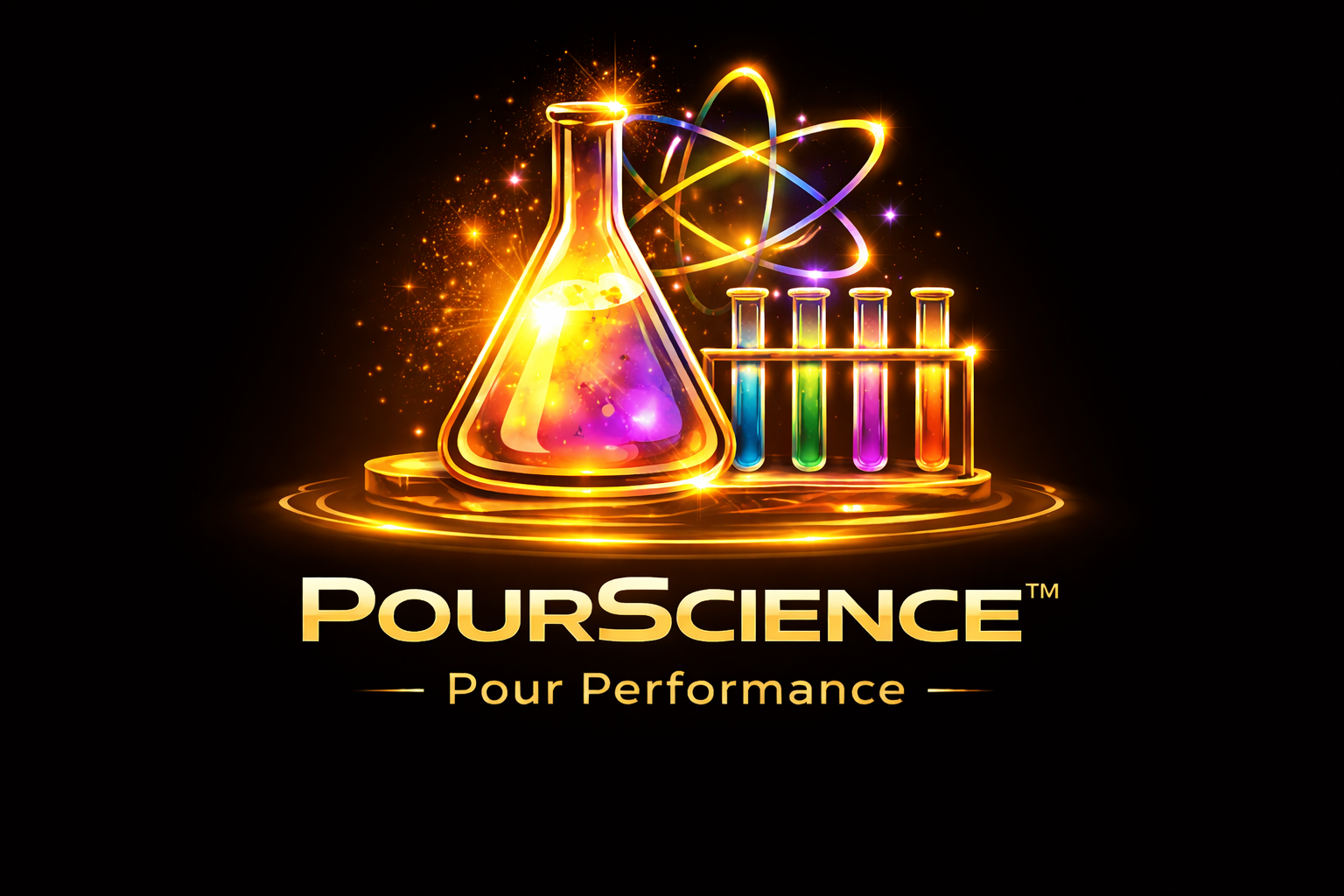 Pour Science hero visual showing the performance layer used to improve brand visibility