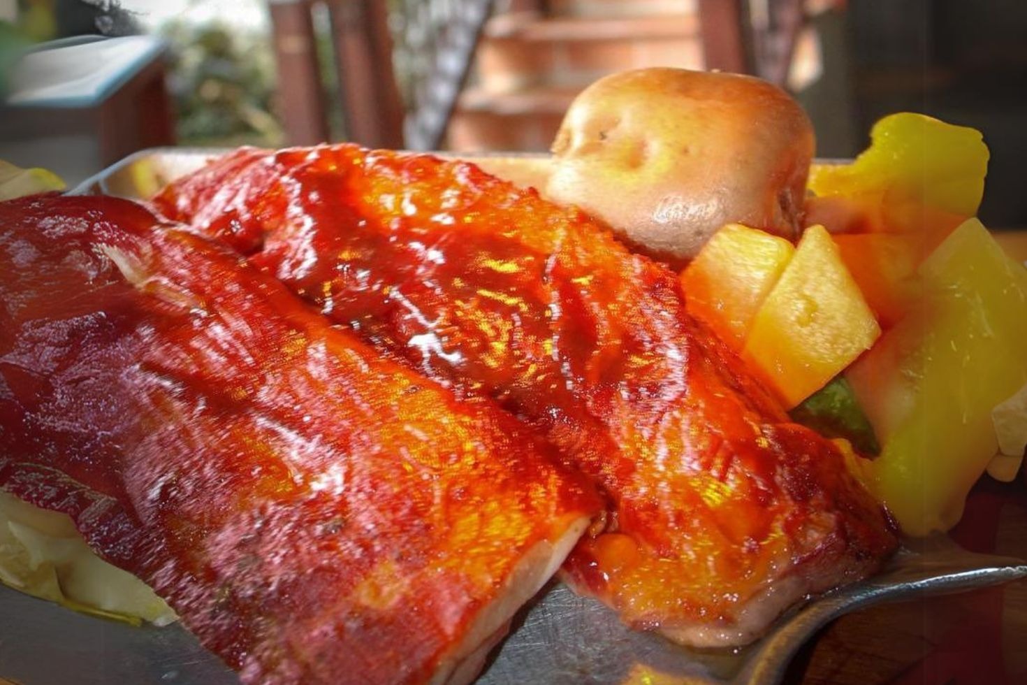 Costillas Ahumadas, Restaurante Guanapalo Quimbaya Quindio