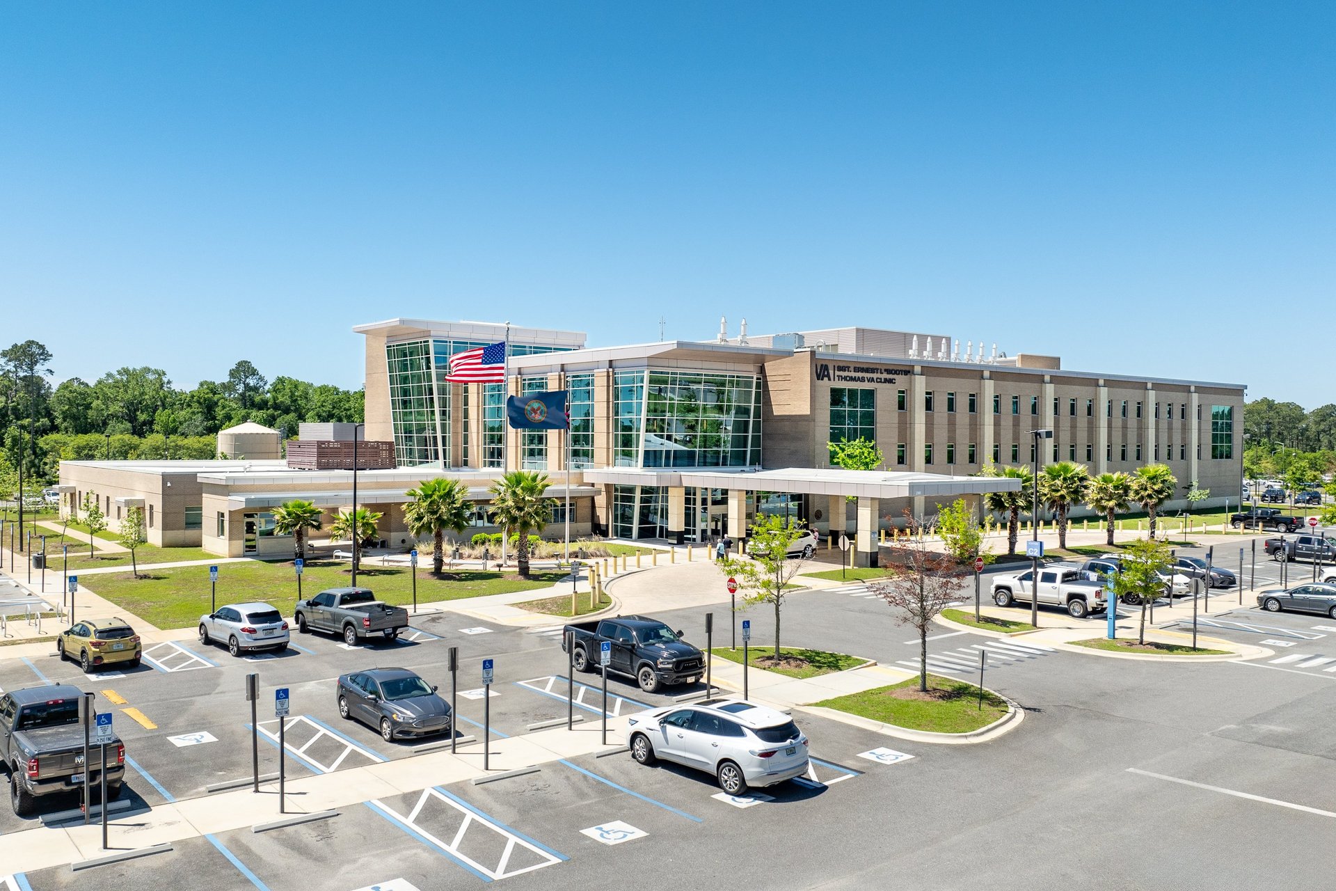Drone image of VA hospital in Tallahassee