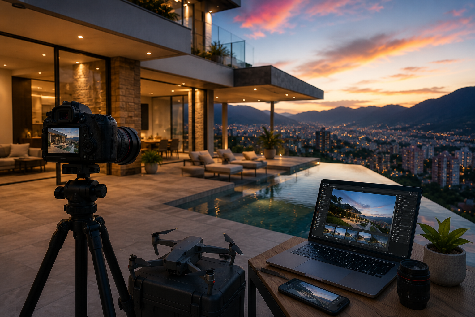 `Producción audiovisual para vender inmuebles en Colombia`