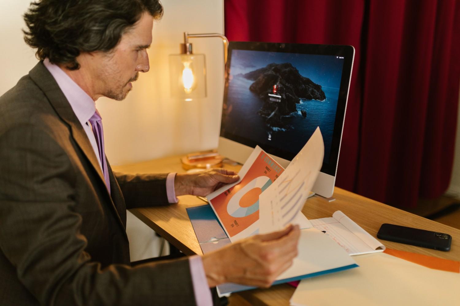 Colorado Springs business owner reviewing SEO agency proposals to find the best SEO company