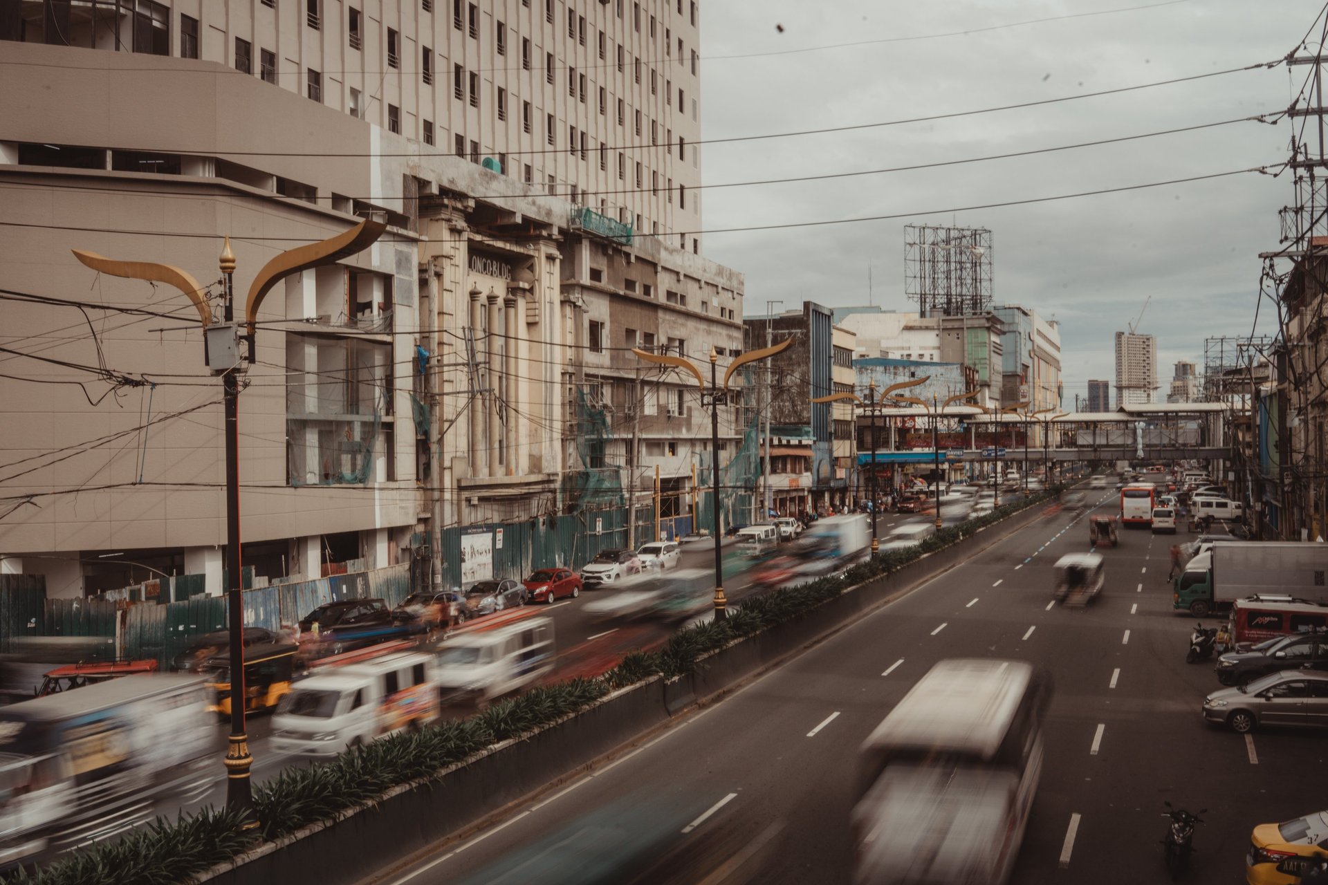 Quezon Blvd. near Quiapo in Manila
