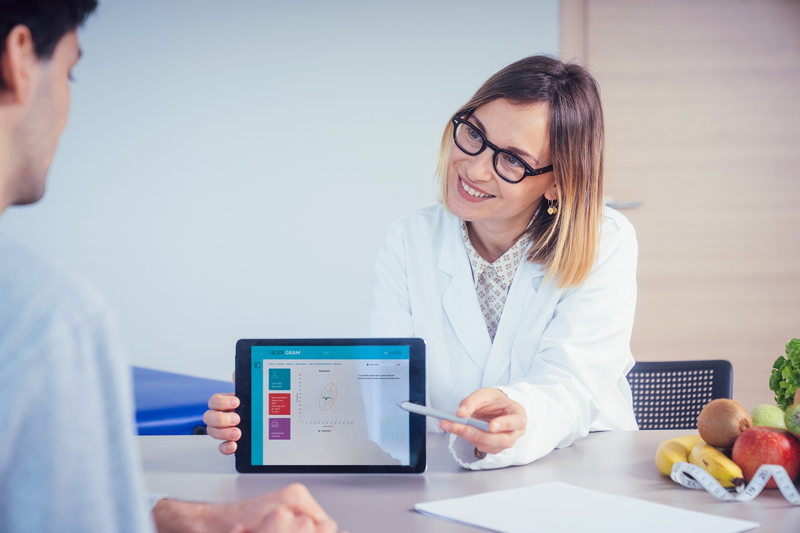 illustrazione dei progressi del paziente