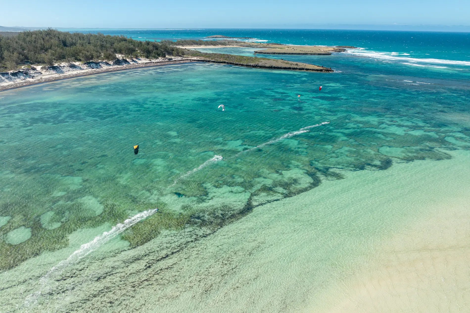 Spot de kitesurf et windsurf à la baie de Sakalava Madagascar