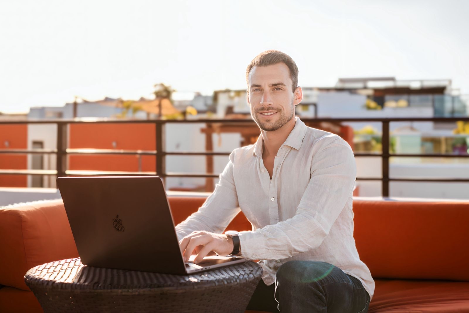 A professional headshot of Matt Jensen, the founder of ExcelKits, smiling in a white buttoned shirt 