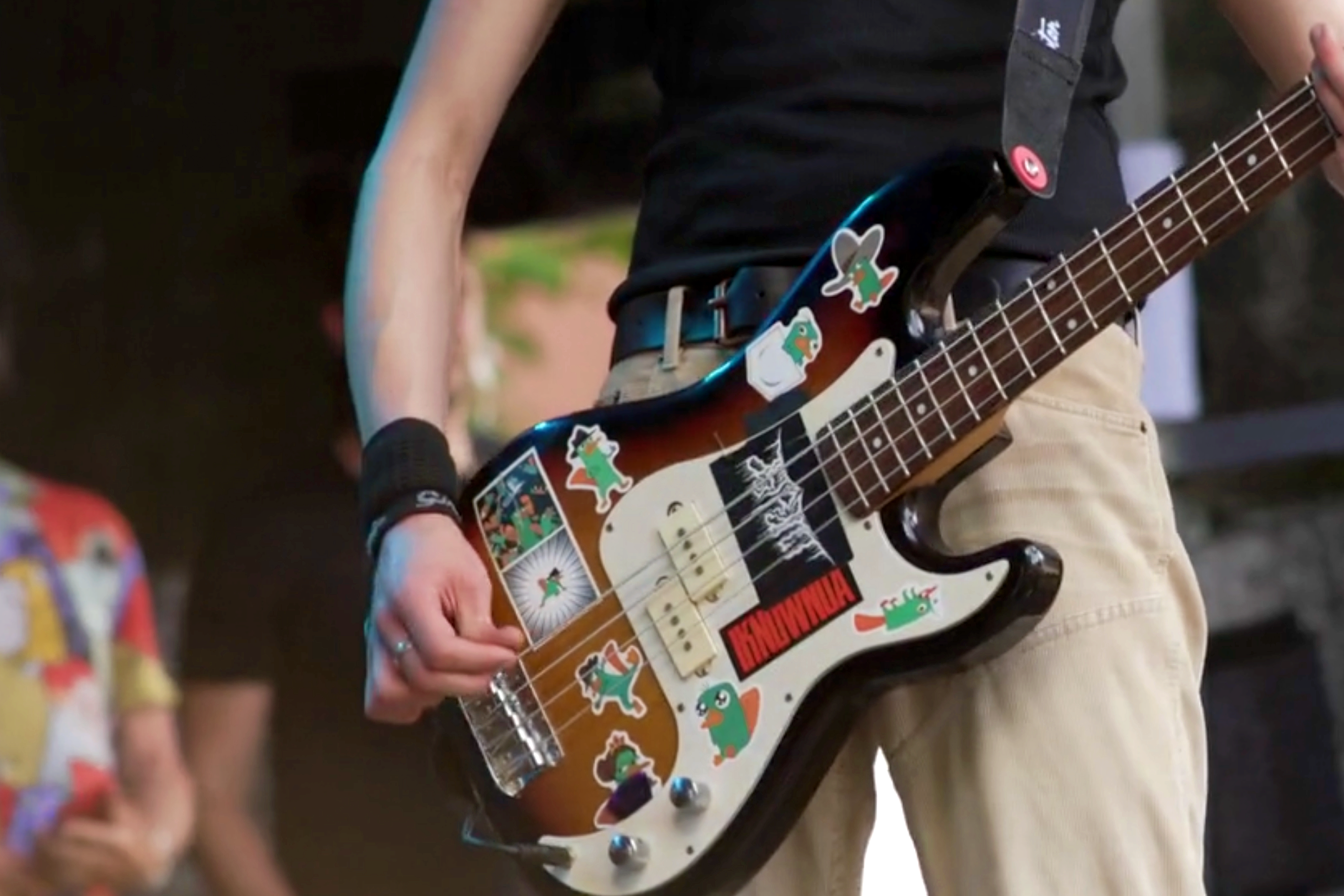 Band Sideways op het podium bij het Woetstok festival.