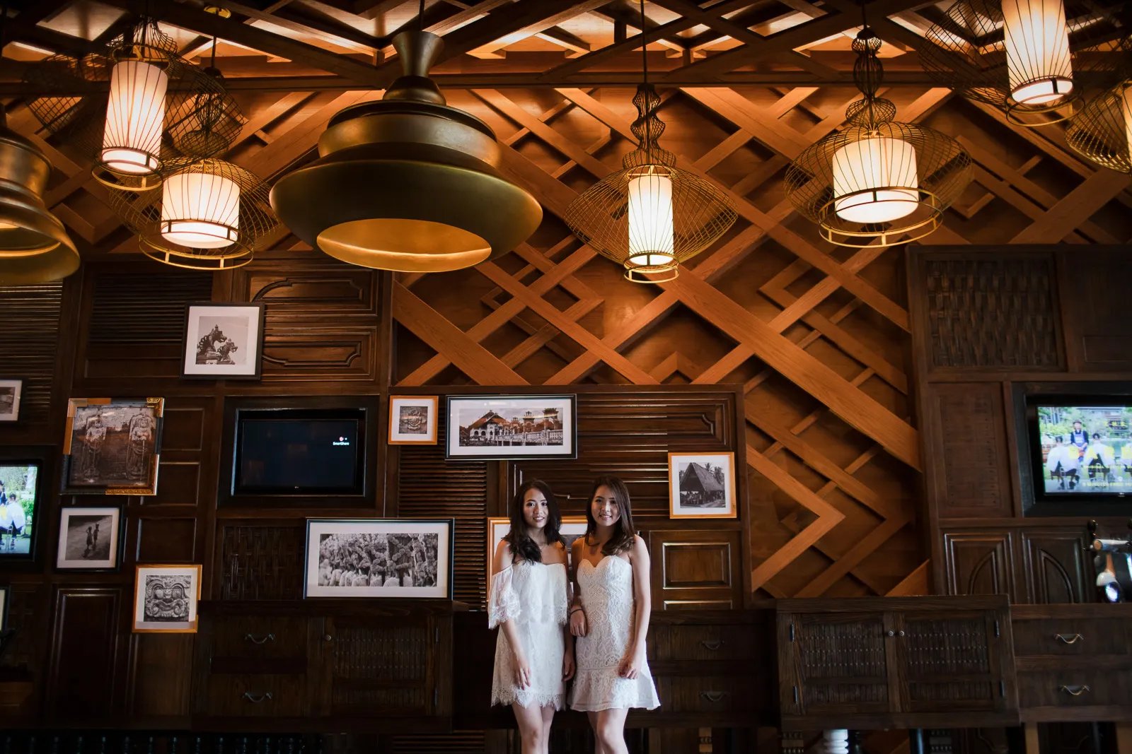 Janice family portrait inside Indigo Seminyak Bali with warm luxury interior atmosphere