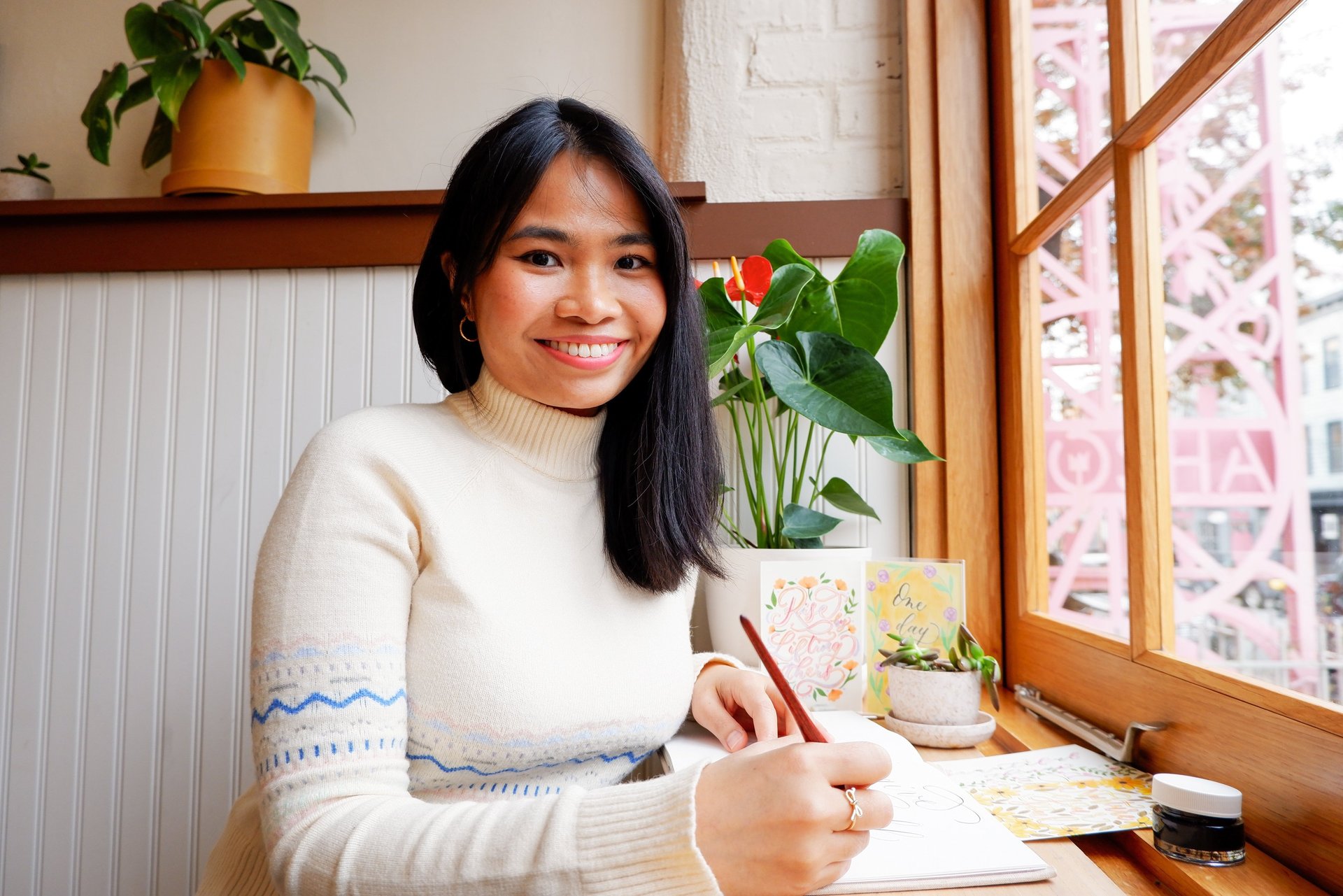 New York City calligrapher and live event artist